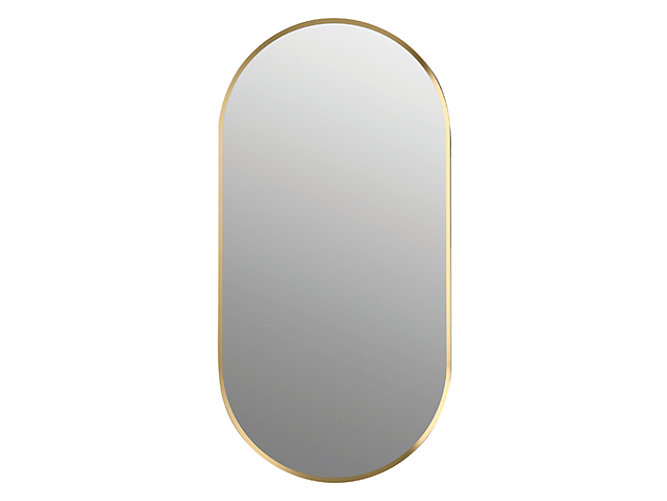 Kohler - Essential  501mm X 1016mm Capsule Mirror - Brushed Gold